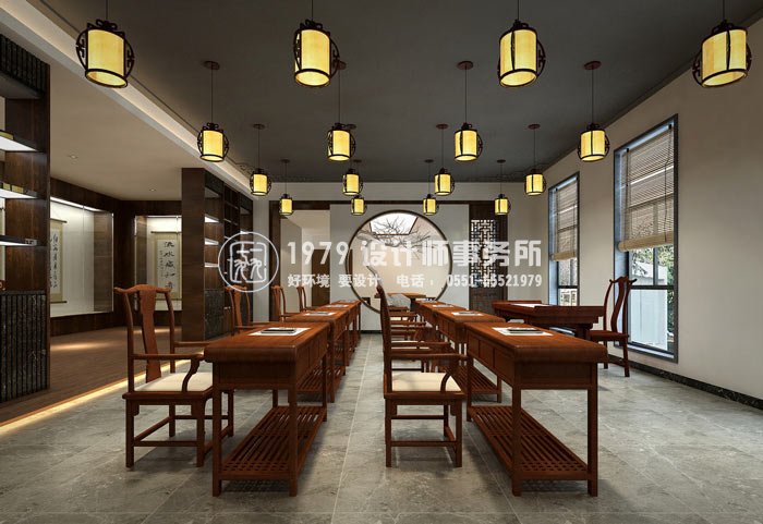 書法培訓(xùn)機構(gòu)教室裝修設(shè)計案例效果圖